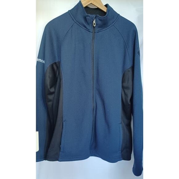 Spyder Men's XL Blue Full Zip Jacket Fleece Lined Outdoor Gear Sportswear Hiking - Picture 1 of 7